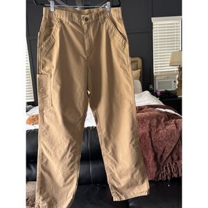 Carhartt BN0151-M Canvas Utility Work Pants Mens 33x32 Dark Khaki NWT